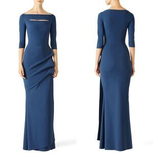 Chiara Boni Kate Gown in Blue Artico